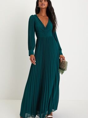 bloom wildly navy blue floral organza maxi dress LULU's